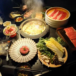 The spread.