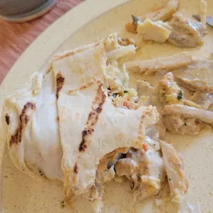 Chicken shwarma wrap