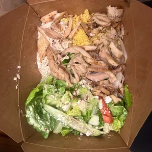 Chicken shawarma plate