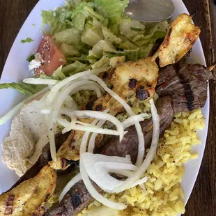Combo Kebab Plate Salad