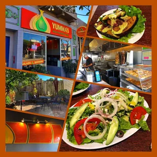 Montage of images from Yumma&apos;s Mediterranean Grill