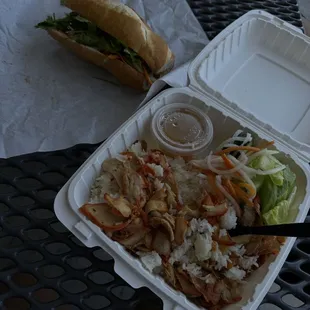 Pork Belly and Pate Grilled Chicken