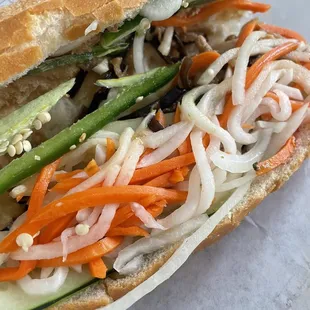 Tofu and Mushroom Banh Mi