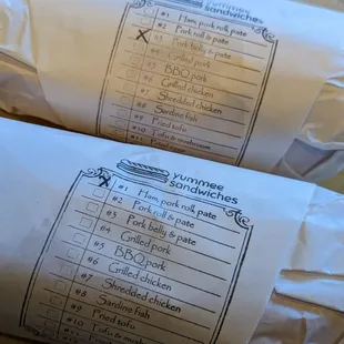 Love how you can see which sandwich is which! Very smart!