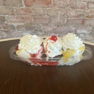Classic banana split or you can build your own!
