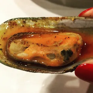 Green mussels with yummi special sauce