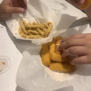 Calamari &amp; Cheese Sticks