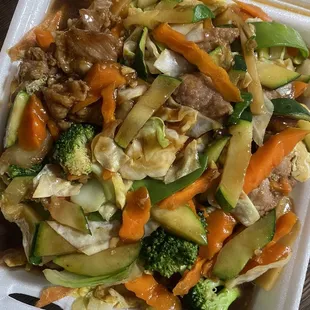 Aerial of the Egg Foo Young (Pork)