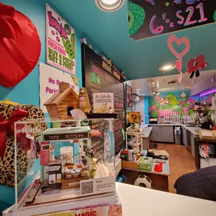 the inside of a toy store