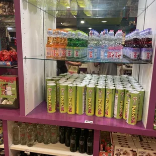 Asian candy and drinks