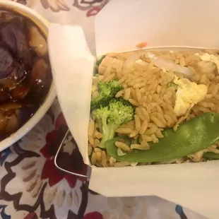 For $2 more I got vegetable fried rice instead of white