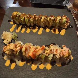 sashimi, sushi, sushi and sashimi, food