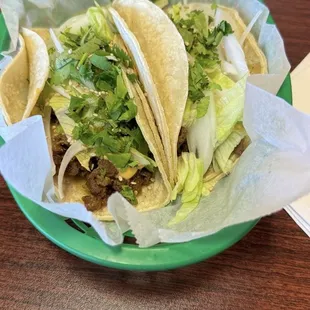 Beef tacos