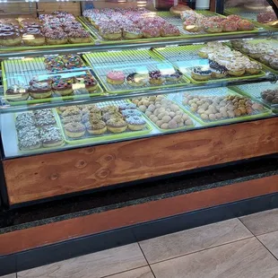 Donuts in the case