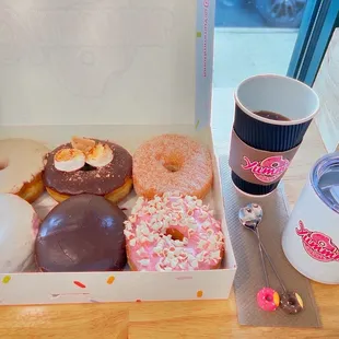 Donuts and coffee