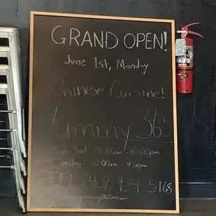 Grand Open sign