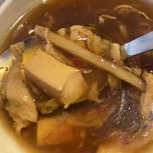 Delicious hot and sour soup