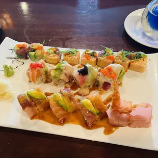 food, sushi and sashimi, sushi, sashimi