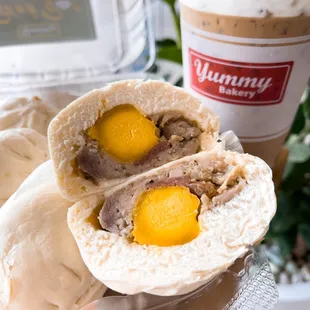 a burrito with an egg inside