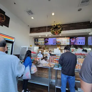 customers at counter