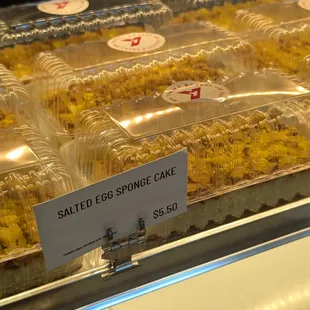 Salted egg sponge cake!!!