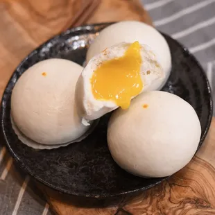 Custard baos prepared fresh &amp; from scratch daily