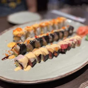 Sushi- requested no rice (sashimi style rolls), just wrapped in seaweed