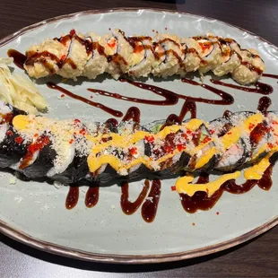 Tiger Roll (top) and Crazy Roll (bottom)