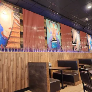 the interior of a restaurant