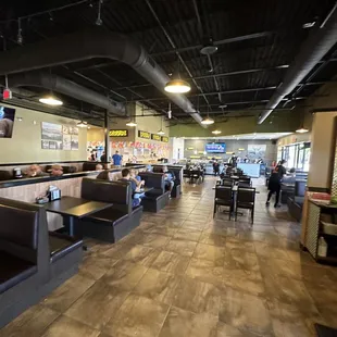 the interior of a restaurant