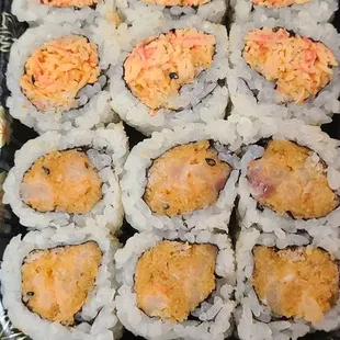 Spicy Yellowtail and Spicy Crab roll