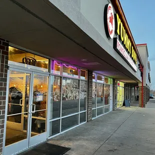 The outside