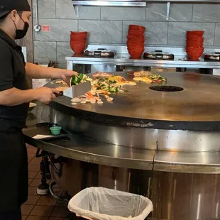 The cooking process