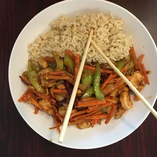 The kung pao shrimp was totally with the extra dollar! Love this place!