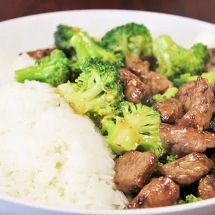 beef and broccoli with rice
