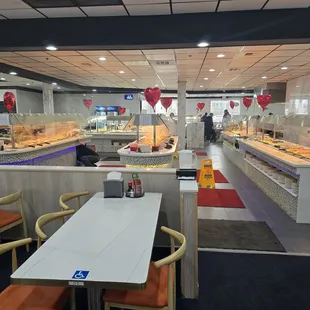 sushi and sashimi, interior