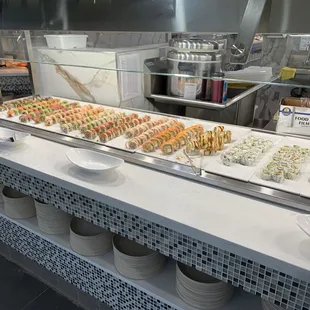 Sushi area rolls.