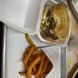 2. Yummy Egg Burger Sweet Potato