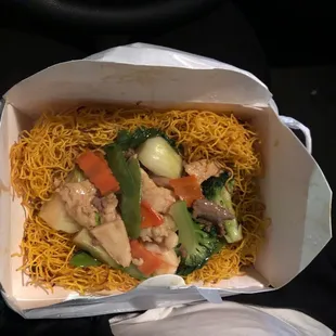 Triple threat chow Mein