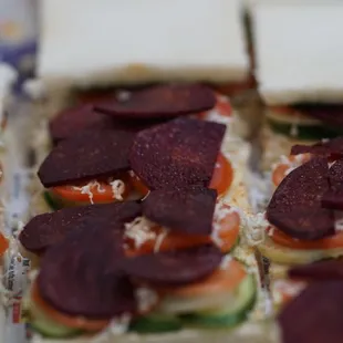 Mumbai style veg. sandwich for corporate team lunch.