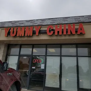 the front of the restaurant