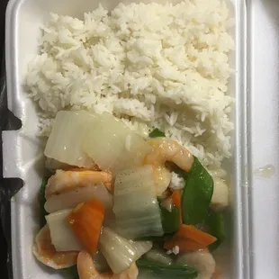 Shrimp in garlic sauce, average