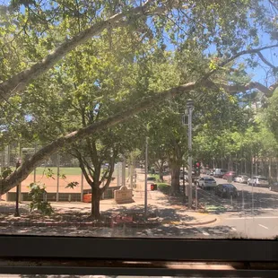 View from upstairs sitting area