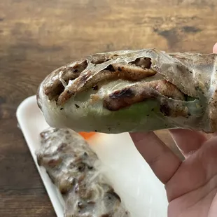 Grilled pork spring roll