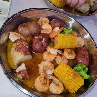 Shrimp seafood boil w/ extra potatoes