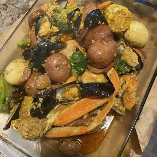 oysters and mussels, food
