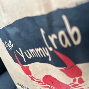 a close up of a bag of food