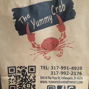 To go bag with website and phone #