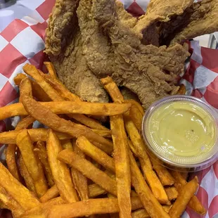 Chicken Tenders with Sweet Potato Fries