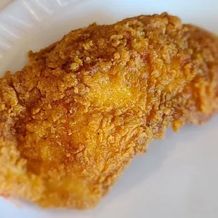 This is supposed to be fried catfish...looks like fried chicken!